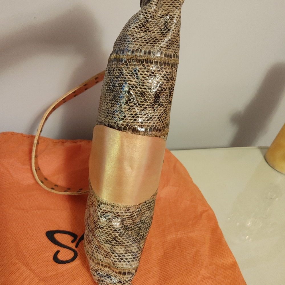 Vintage Sharif 1828 handpainted shoulder bag. - Picture 7 of 7